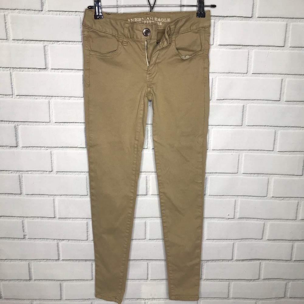 AE super stretch tan jegging